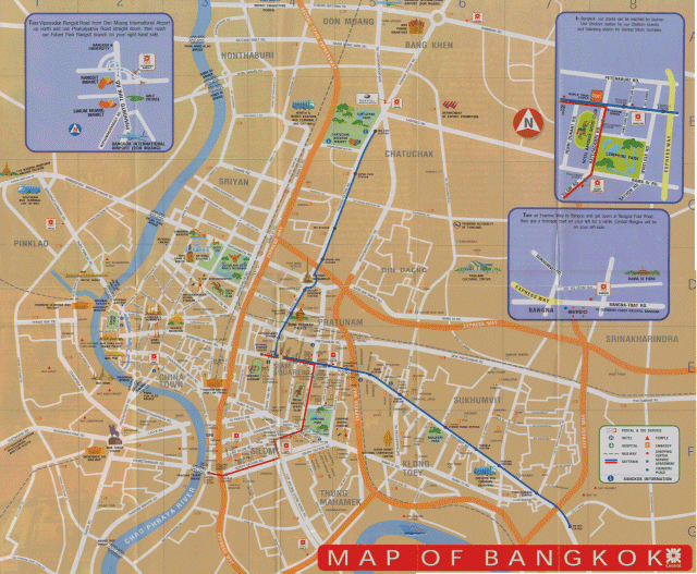 バンコク市内地図