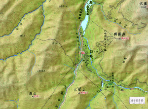 西山近辺地図